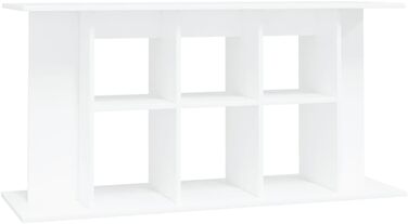 vidaXL Акваріумна тумба глянець білий 120x40x60 см ДСП