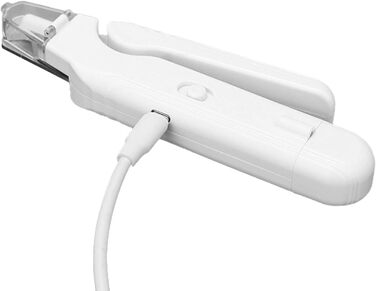 Електричний триммер для нігтів собак і котів з LED-підсвічуванням | Триммер та шліфувальник для догляду за лапами та цуценятами | Білий