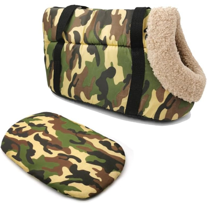 Румплекс Сумка-переноска для собак, миється, м'яка, зручна, для собак до 10 кг (Камуфляж)