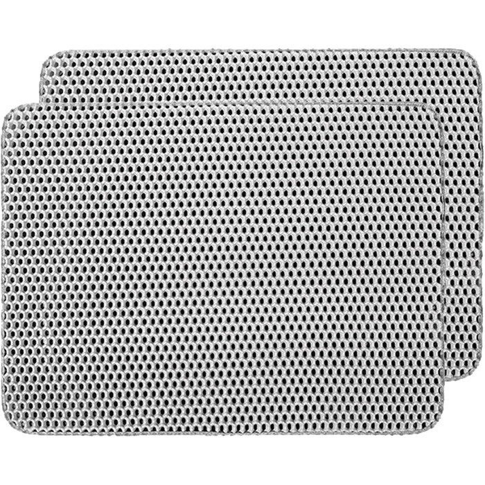 Килимок для котячого туалету WALLBIG, 2 шт, 61x38 см, стільниковий, двошаровий, водонепроникний, м'який, контроль наповнювача