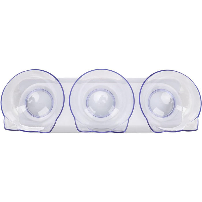 Набір піднятих мисок для котів, 3 прозорі миски на підставці, для котів та маленьких собак