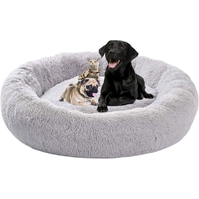 Ортопедичне ліжко для собак великих порід, XL, плюшеве, 110/120 см, зручне, миється