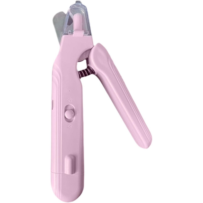 Електричний триммер для собак та котів 2-в-1 з LED-підсвічуванням | Безпечна насадка, акумуляторний, для маленьких, середніх та великих тварин, зелений (рожевий)