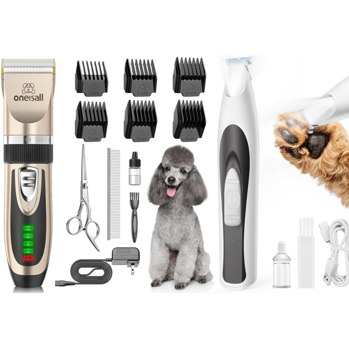 Триммер для догляду за лапами собак Oneisall Paw Trim Pro - безшумний, акумуляторний, для лап, очей, вух, обличчя