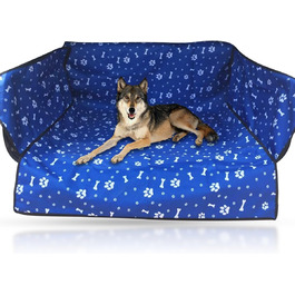 Захист для багажника автомобіля PETCUTE для собак з боковим захистом, універсальний килимок для багажника, водовідштовхуючий, стійкий до подряпин, для універсалів, мінівенів та SUV (Блакитний)