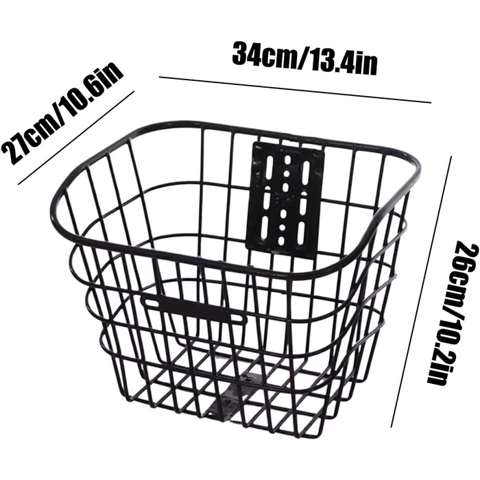 Велосипедний кошик Teksome - кошик на кермо | Знімний транспортний кошик для скутера та триколісного велосипеда з місцем для собак, котів, тварин, фруктів та покупок