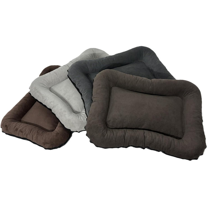 Матрац для собак KIM, ліжко для собак, подушка для собак, диван для собак, можна прати (M 80x60 см, сірий) M 80x60 см сірий