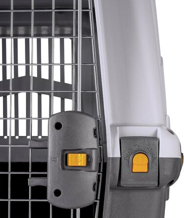Транспортна коробка Skudo 6 IATA сіра 92x63x70 см для перевезення тварин