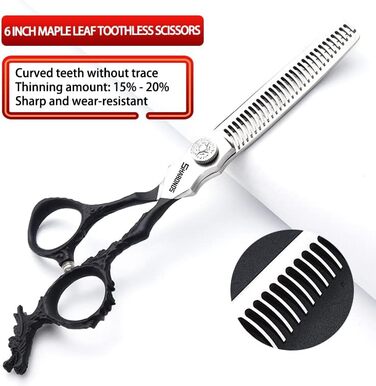 Професійний набір ножиць для волосся SHAROND 6 дюймів (3 шт.) з японської сталі 440C