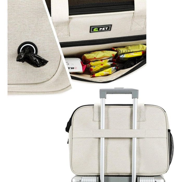 Рюкзак-переноска для собак, м'який з регульованим ременем, вентильований, для подорожей, прогулянок, парку, покупок та автопоїздок