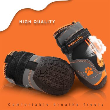 Водонепроникні чоботи для собак 4 шт. з регульованими ремінцями та світловідбиваючими елементами (B, 2)