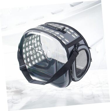 Транспортна сумка для котів POPETPOP - переноска для тварин, сіра, для подорожей та вигулу