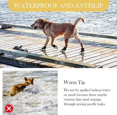 Чоботи для собак, 4 шт. Дихаючі чоботи для собак з світловідбиваючими ременями, мікрофібра, шкіра, гума, рифлена підошва, захист лап собак (1#), ширина розміру 1: 3,2-3,7 см