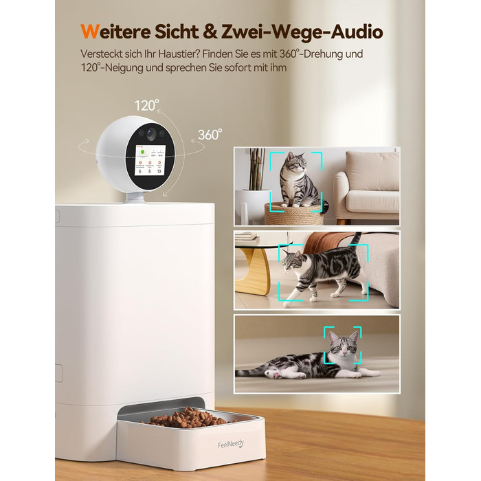 Автоматичний кормушка для котів FEELNEEDY з додатком
