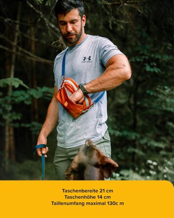 Сумка на пояс Woolly Wolf Alpha 360 для собак Terracotta Mix з перероблених матеріалів