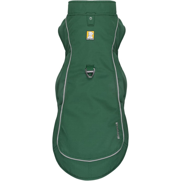 RUFFWEAR Overcoat Fuse – комбінований утеплений жилет і шлея для собак, з флісовою підкладкою, розмір S, зелений