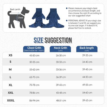 Теплий зимовий костюм для собак SlowTon: флісовий комбінезон-одяг для маленьких та середніх собак, XXXL, блакитний