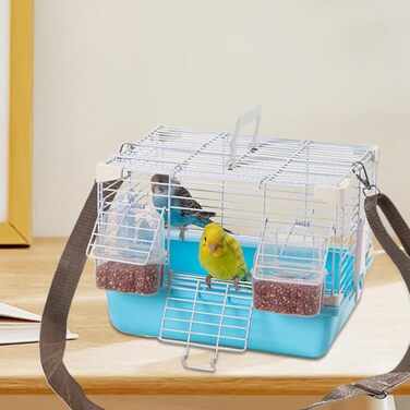 Транспортна переноска для птахів Vogeltransportbox з ручкою та міцними аксесуарами для хвилястих папужок, птахів-голубів та блакитних ара
