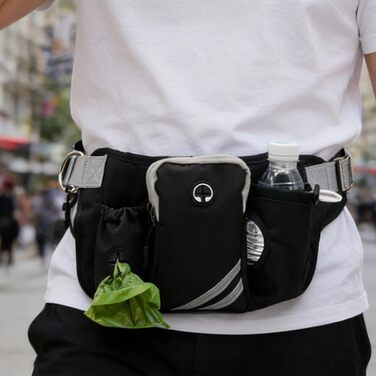 Сумка для собак, дихаюча, з регульованим поясом, для занять спортом, бігу, пляжу, подорожей та тренувань