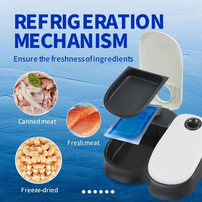 Автомат для котячого корму PAWISE: програмований диспенсер для вологого корму з таймером, безпечний та зручний