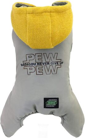 Теплий зимовий одяг для собак: теплий, непромокаючий комбінезон для собак, теплий одяг для маленьких собак і котів, сірий, M