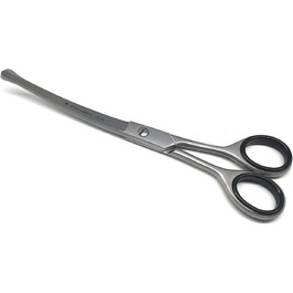 Ножиці для собак, професійні, 16,5 см, нержавіюча сталь, без гачка, вигнуті