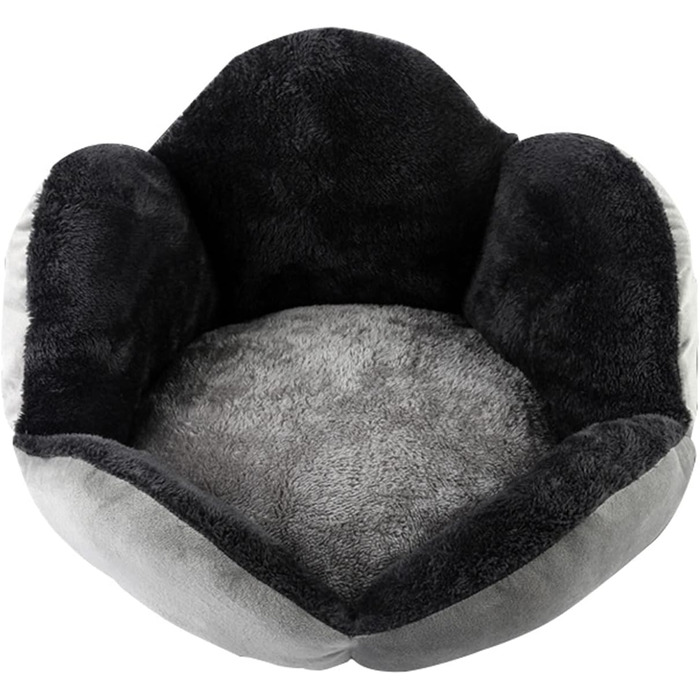 Кругле ліжко для собак та котів, чорне, 40 см, м'яке, для дому, миється