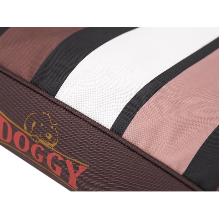 Крісло-ліжко для собак, лежанка для тварин, лежанка для собак, м'яка, коричнева в смужку, 80 x 55 см