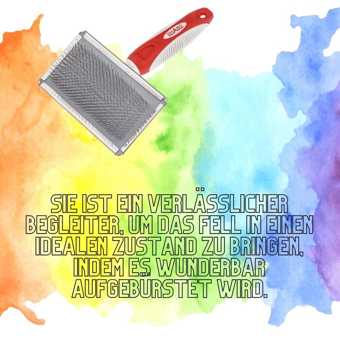 Щітка для собак EHASO Softzupfbürste - велика (10x6 см, 20 см)