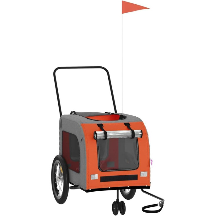 Причіп для тварин на велосипед Оксфорд та Ізон - Оранжевий, 63 x 121 x 65 см