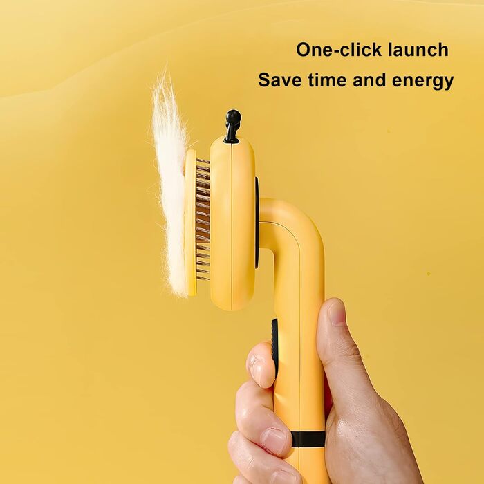 Бурштянна щітка для собак та котів: видаляє підшерсток, розплутує шерсть