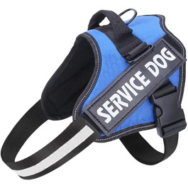 Шлейка для собак проти тяги, дихаюча, регульована, для прогулянок та дресирування, нагрудник, для вулиці, легкий контроль, XS, синій