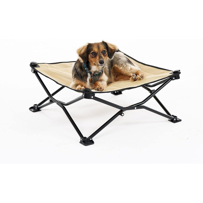 Підвищене лежак для домашніх тварин Coolaroo On The Go, стандарт, цегляний (Desert Sand), 61x61x20 см