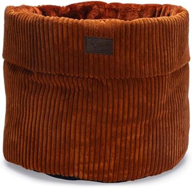 Котяче ліжко Lotte Ribbed - теракотова, 50x50x35 см