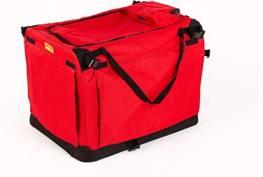 Транспортна переноска для собак та котів COOL PET, 102x69x80 см, складана, червона