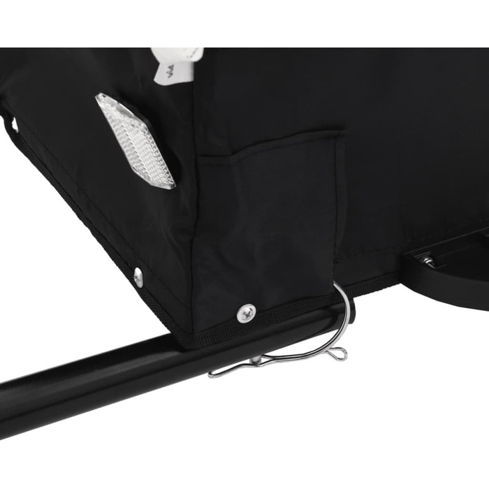 Фаркоп для велосипеда Gecheer для собак, вантажопідйомність 30 кг, з відбивачами та прапором, чорний та червоний (137 x 69 x 59 см)