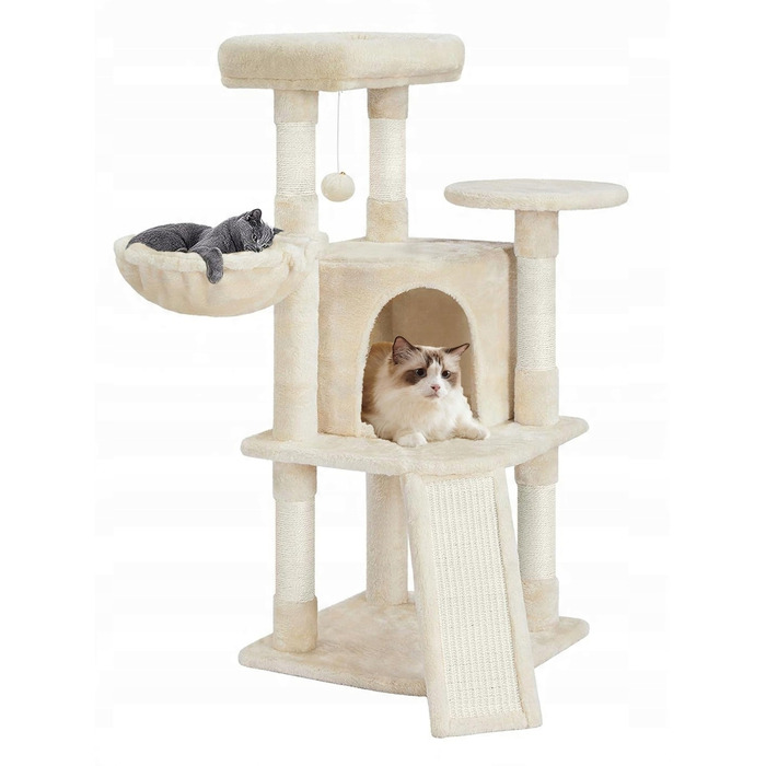 Комплекс для котів: дряпалка, будинок-будка та лежанка, 107 см