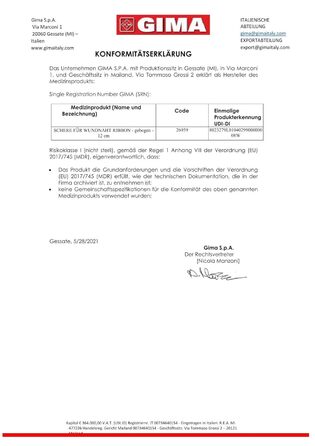 Ножиці для тканини Gima, зігнутий кінець, 12 см, нержавіюча сталь