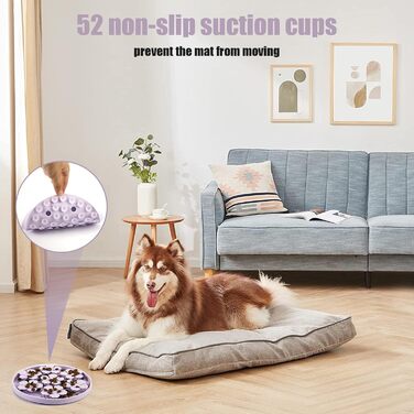 Килимок для собак-нюхачів, килимок для маленьких собак. Килимок для тренування нюху та пошуку їжі. Зменшує стрес у собак та котів, які їдять повільно.