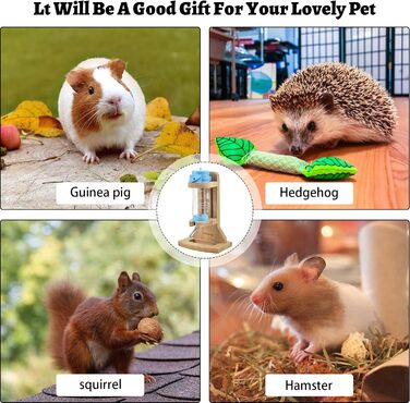 Поїлка для хом'яків Vibbang з підставкою, 125 мл, для морських свинок, кроликів, шиншил, їжаків, хорек