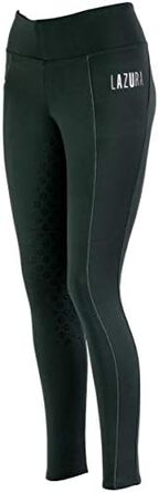 Лазура - зимові рейдінг-легінси для жінок та дітей Ліза | Термо-легінси для їзди верхи | з повним силіконовим захистом та кишенею для телефону | дихаючі зимові рейдінг-штани | екіпірування для верхової їзди в багатьох кольорах та розмірах (176, Зелений)