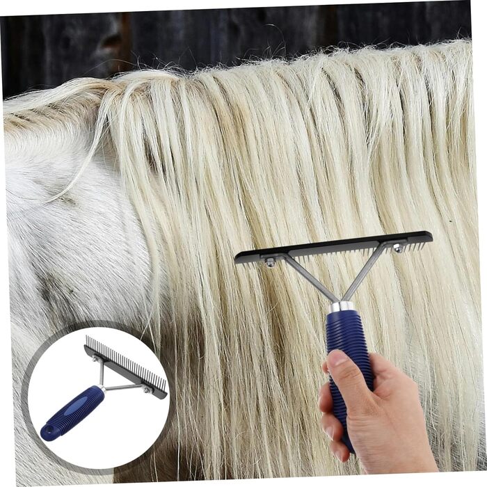Щітка для вичісування тварин Kombiuda з нержавіючої сталі - для коней, собак, овець. Ефективне розплутування, довговічна, для щоденного догляду