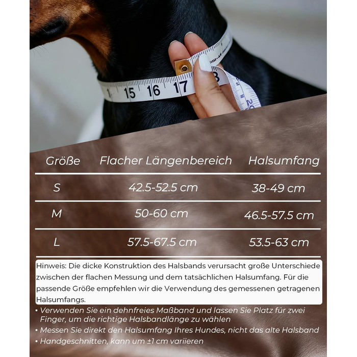 Нашийник для собак з натуральної шкіри, 5 см, чорний, розмір M (46.5-57.5 см)