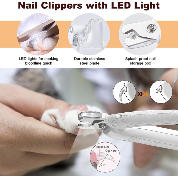 Машинка для стрижки собак Leise, 4 в 1: стрижка тіла, обрізка подушечок, догляд за очима та вухами. Ідеально для собак та котів. (2 в 1 комплект)