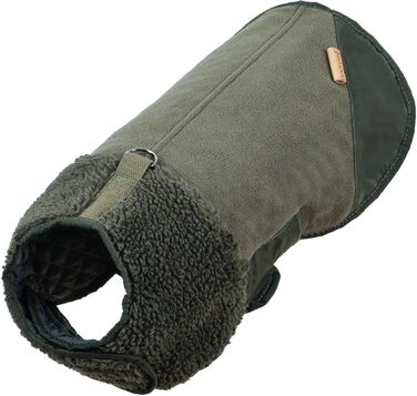 Тепла зимова куртка для собак, флісова підкладка, коричневий колір, розмір S