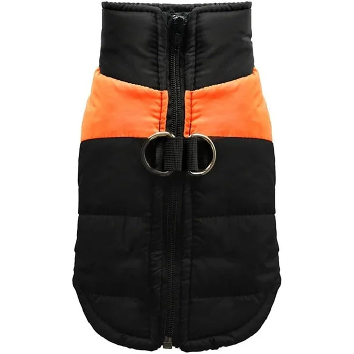 Водонепроникний теплий одяг для собак, зимова жилетка, куртка з підкладкою, для малих, середніх та великих собак (Помаранчевий, 4XL)