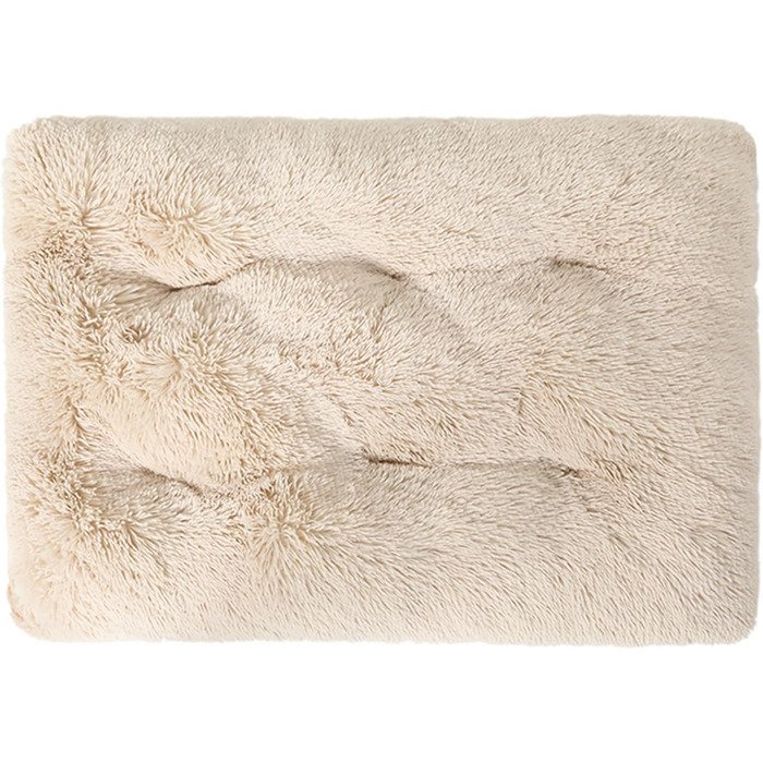 Лежанка для собак FANSU: м'яка, миється, для маленьких, середніх та великих собак. Лежанка для котів, пухнаста, заспокійлива, знімний чохол, колір: фруктово-зелений (XL-95x65 см)