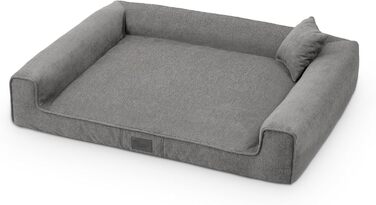 Килимок для собак Sofi Grosse - зручний лежак для середніх та маленьких собак. Лежанка з поліуретану, миється, м'яка, довговічна, стійка до зношування та розривів (XXL, 130x100 см, сірий)