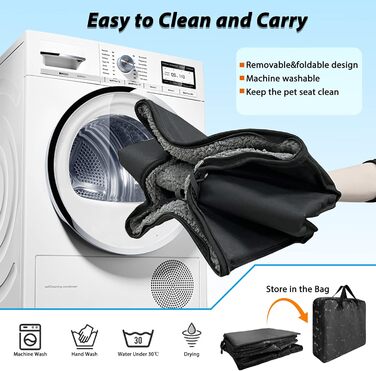 Підвищення для собак в авто, крісло для собак до 11,3 кг, з ременями безпеки, для передніх та задніх сидінь