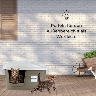 Кішка та собака: Будинок/Корзина для тварин Outdoor/Indoor, Вологостійкий пластик